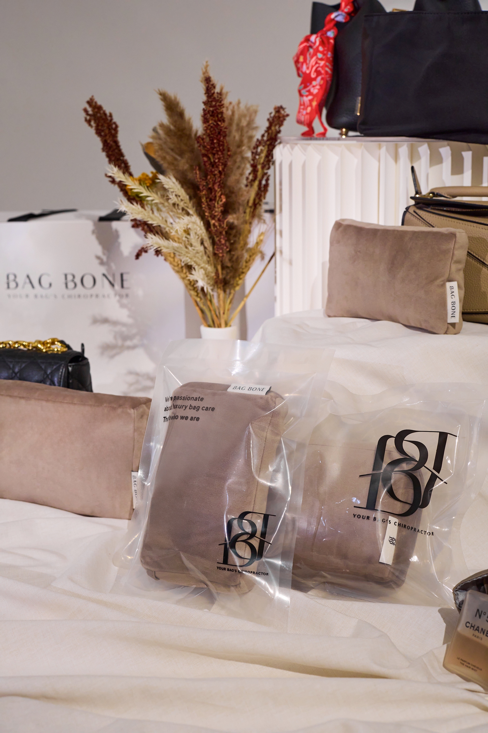 Bag Bone premium packaging for bag care products